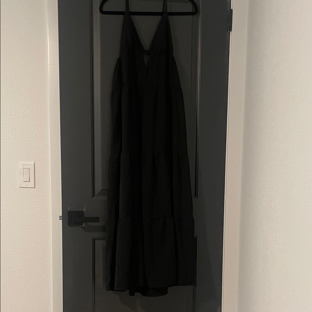 SHEIN Black Backless spaghetti strap Dress